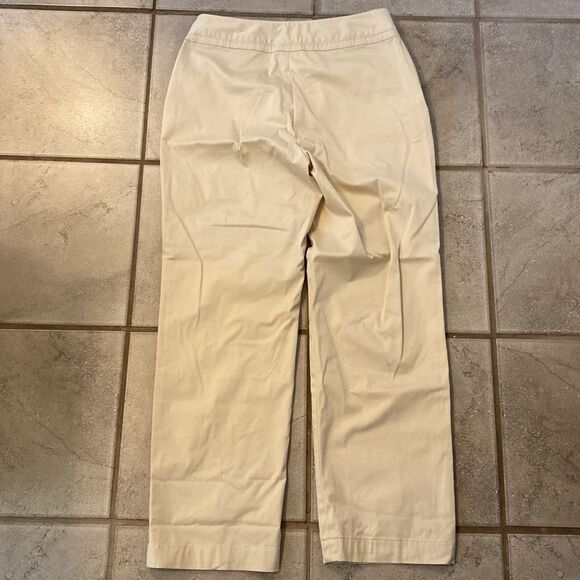 Doncaster Women’s 8 Straight Khaki Pant Zipper Pockets Drawstring Tie - Picture 3 of 4